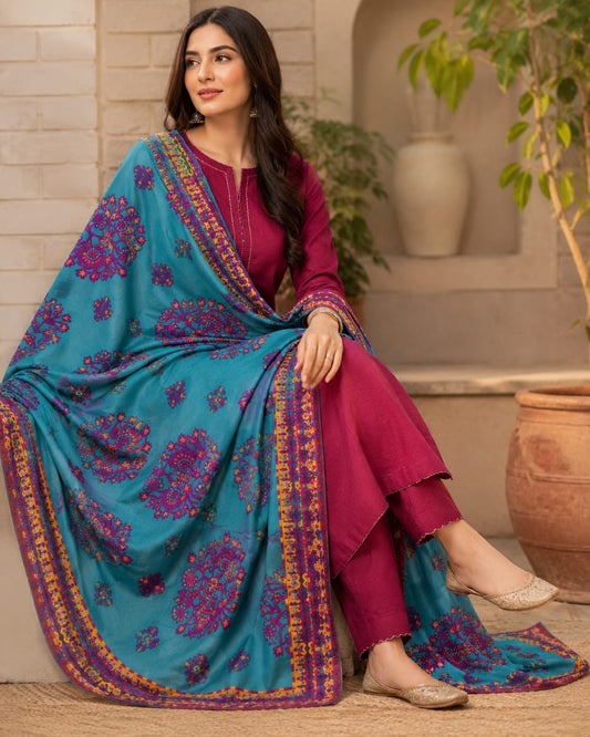 Nishat wool shawl