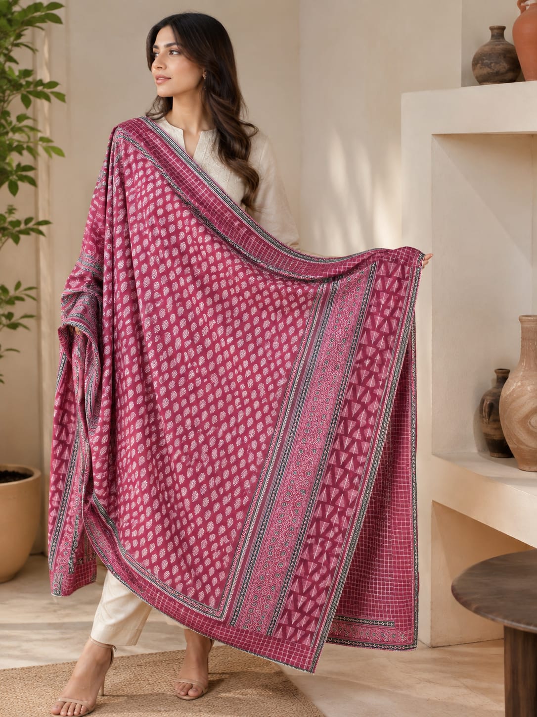 Nishat wool shawl