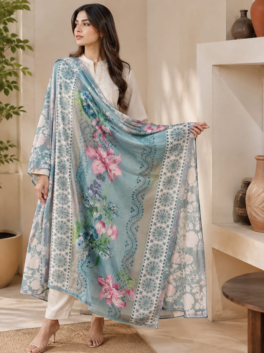 Nishat wool shawl