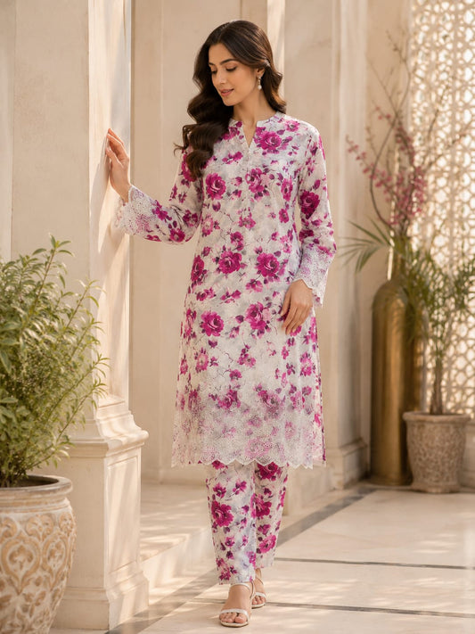 HUSSAIN REHAR EMBROIDED 2PC