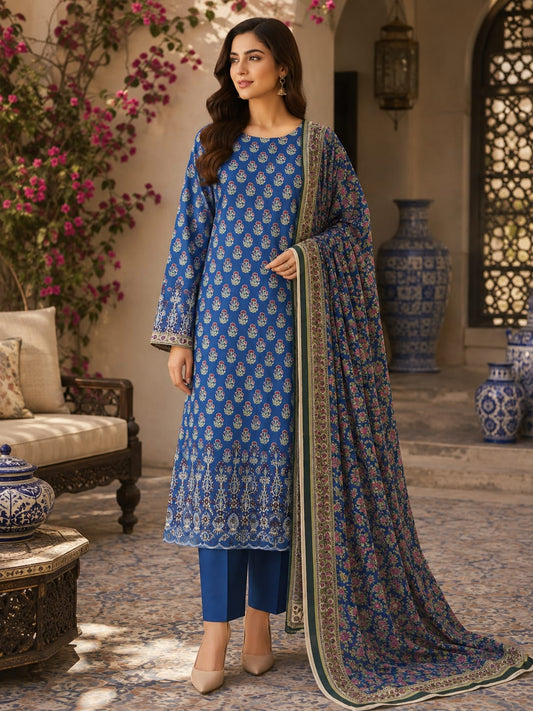 BAREEZE CHICKENKARI 3PC LAWN