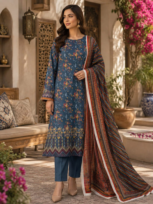 BAREEZE CHICKENKARI 3PC LAWN